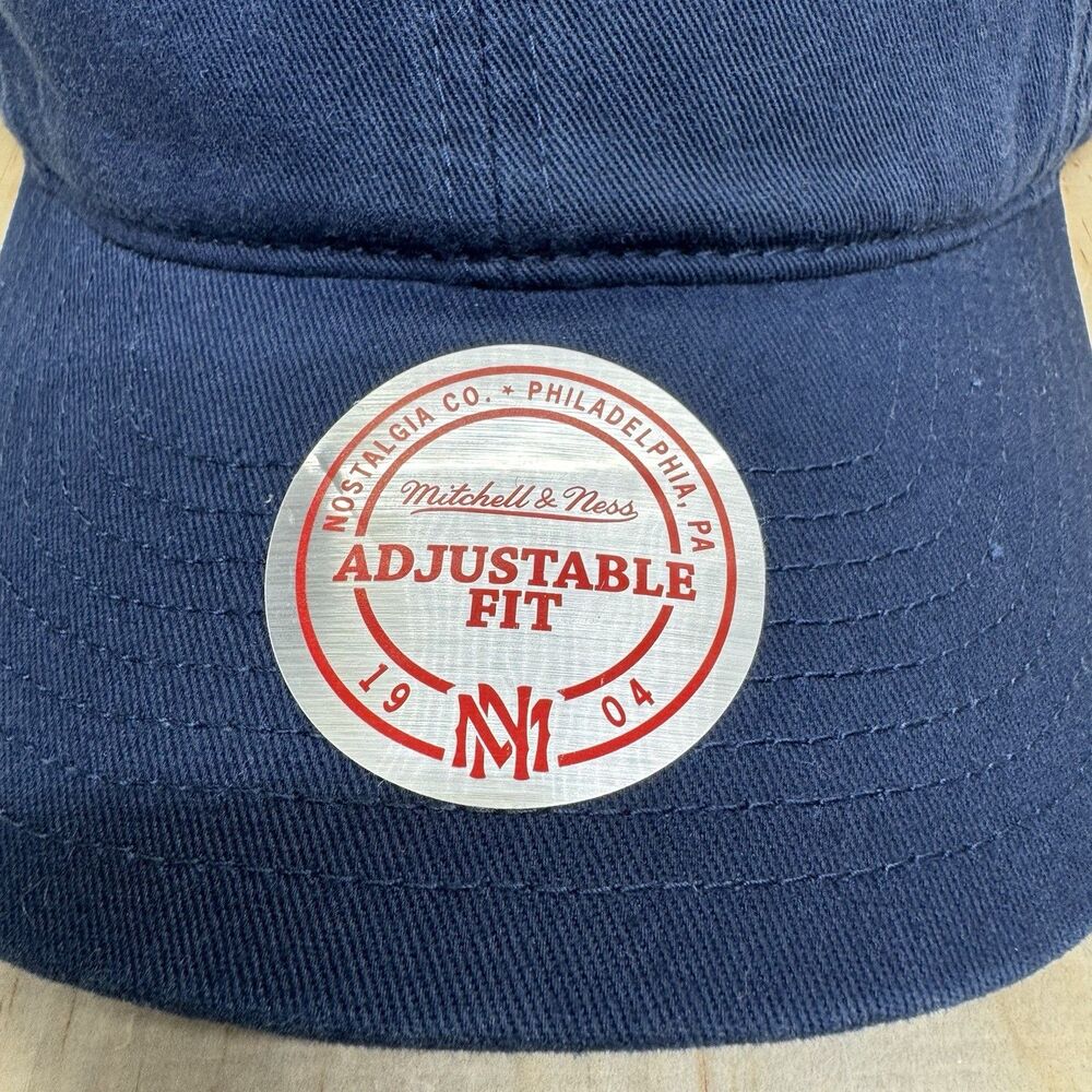 New Mitchell Ness Blank Basic Dad Hat Cap Navy Bl… - image 2